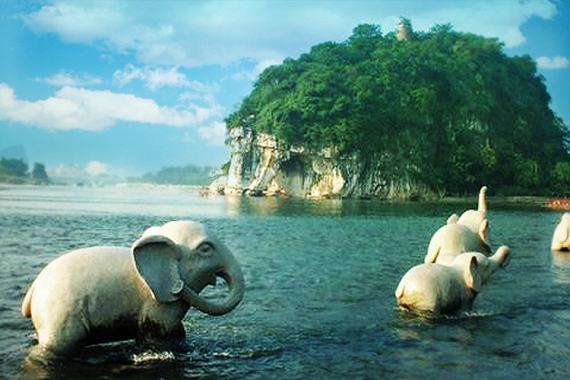 康辉旅游网<经典礼遇大漓江>WY广州往返漓江冠岩、古东瀑布、阳朔西街、竹筏动车4天